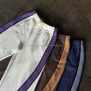 Pantalon de survêtement formel pour homme en molleton gaufré 100 % coton, qualité supérieure, avec cordon de serrage central et technique de broderie, fabrication OEM - Product Image 6