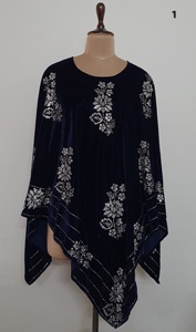 Ponchos en velours avec travail de broderie Jarkan swasrosvki - Product Image 5