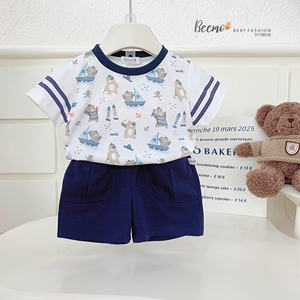 Ensemble de vêtements pour enfants de qualité supérieure, t-shirts et shorts imprimés pour garçons, vêtements de maison et d'école, ensembles de vêtements pour tout-petits - Product Image 4