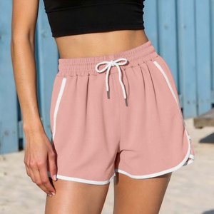 Shorts de sport amples et sexy pour femme, taille haute, 3 pouces, en tricot extensible, pour yoga, course et entraînement, style universitaire - Product Image 3