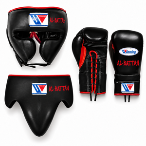 Ensemble de gants d'entraînement de boxe en cuir véritable noir, à lacets, avec sangle de poignet réglable, doigts entièrement couverts, personnalisables avec nom, pour arts martiaux - Product Image 2
