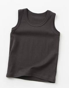 Ropa de Verano Informal para Bebés, Niños y Niñas, con Dobladillo Curvo, Sin Mangas, 100% Algodón, Secado Rápido, Ecológica, Cuello Redondo - Product Image 3