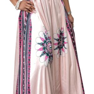 Robe longue rose Ivy à imprimé floral sans manches, élégante, pour femme, mode décontractée, tenue de soirée, style bohème - Product Image 3