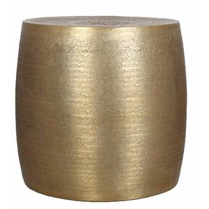 โต๊ะข้างอลูมิเนียมหล่อแบบดั้งเดิมโต๊ะปลายตกแต่งโลหะทองเหลืองโบราณทำด้วยมือสำหรับห้องนอนกาแฟ - Product Image 6