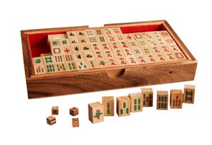 Professional Wooden <b>Mahjong</b> <b>Set</b> | Rectangle | Modern Design | Anniversary Edition | Premium Wood Finish | Handmade Quality | - Product Image 2