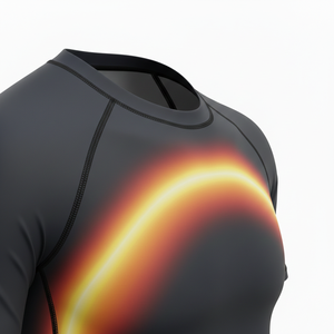 เสื้อรัดกล้ามเนื้อระบายอากาศ แห้งเร็ว ยืดหยุ่นได้ ผลิตจากโพลีเอสเตอร์ผสมสแปนเด็กซ์ ป้องกันรังสียูวี 50 สำหรับฝึกซ้อม MMA BJJ และกีฬาต่อสู้ - Product Image 4