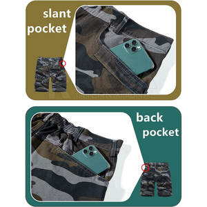 Men Hunting <b>Shorts</b> 100% Cotton Solid Durable Outdoor Knitted Eco-Friendly <b>Lightweight</b> Breathable Quick Dry <b>Cargo</b> Design Hiking - Product Image 3