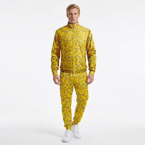 Conjunto Deportivo Unisex con Estampado de Dibujos Animados, Chaqueta con Cremallera de Manga Larga y Pantalones, Ropa Casual, Material de Poliéster Transpirable - Product Image 2