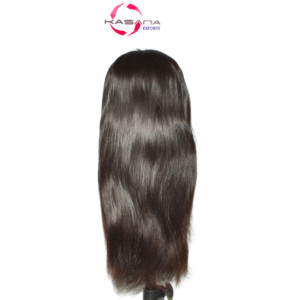 Natural Indian Remy Human Hair 5x5 <b>Closure</b> <b>Wig</b> Pre Plucked Hairline Glueless Lace Machine Double Weft All Colors Custom Made - Product Image 4