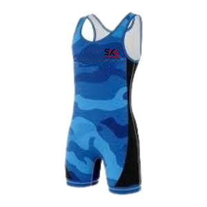 ชุดซิงเกิลเล็ตสำหรับนักมวยปล้ำชายแบบสั่งทำพิเศษ พิมพ์ลายแบบ Sublimation ไร้แขน กระชับ ระบายอากาศได้ดี ผ้าสแปนเด็กซ์โพลีเอสเตอร์ยืดได้สี่ทิศทาง - Product Image 2