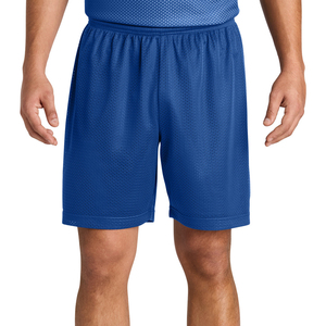 High Quality Men's 5-Inch Inseam Double <b>Layer</b> Blank Mesh Shorts Sublimation Solid Pattern Lightweight Material - Product Image 1