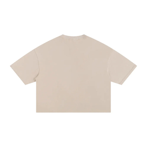 T-shirt Homme 290 GSM Grammage Lourd, Logo Personnalisé, Coupe Courte Boxy, Teint Uni, 100% Coton, Effet Déchiré, Style Hip Hop - Product Image 2