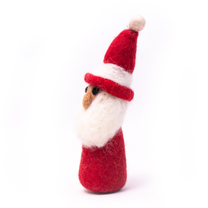 Figura de Papá Noel Hecha a Mano con Fieltro de Lana, Decoración Navideña para Interiores, Adorno para Mesa de Navidad - Product Image 4