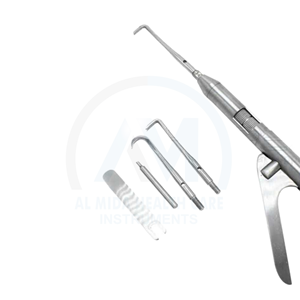Pistola removedora de coronas dentales, removedor manual de doble punta, herramienta dental de acero inoxidable, instrumentos dentales reutilizables - Product Image 2