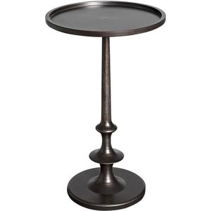 Mesa Auxiliar Metálica Vintage Hecha a Mano con Detalles Artísticos, Ideal para Habitaciones de Estilo Clásico - Product Image 2