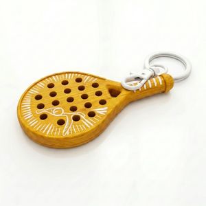 Llavero con Forma de Raqueta con Logotipo Personalizado OEM, Material de PVC Suave y Silicona para Regalos, Ligero, de Primera Calidad, Duradero, de Goma para Pádel - Product Image 1
