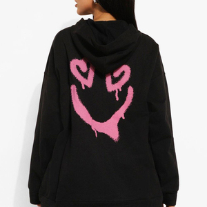 Sudadera Oversize Personalizable para Mujer, Transpirable, Tallas Grandes, 100% Algodón, Estilo Casual de Invierno, con Encaje, Color Sólido - Product Image 5