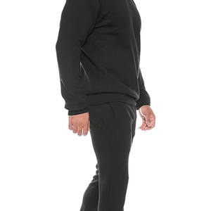 Ensembles de survêtements molletonnés deux pièces en coton épais 100 % pour hommes, coupe oversize, style streetwear hiver, vente en gros - Product Image 2