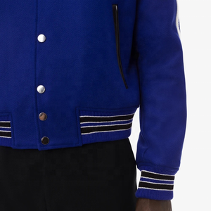 เสื้อแจ็คเก็ตเบสบอลแบบวาร์ซิตี้ ปักลายเชนีลคุณภาพสูง แบบสั่งทำพิเศษ สำหรับฤดูหนาว  ไซส์ใหญ่พิเศษ สไตล์ Letterman สำหรับวิทยาลัย - Product Image 5