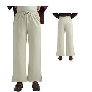 Pantalones Jogger de Forro Polar Extra Grandes Personalizados al por Mayor para Mujer, Pantalones de Pierna Recta de Corte Holgado, Marca Privada - Product Image 1