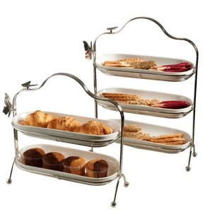 New Arrival Copper <b>Cake</b> <b>Stand</b> Set Round Handmade 2 Piece Serving Tray with Server - Product Image 5