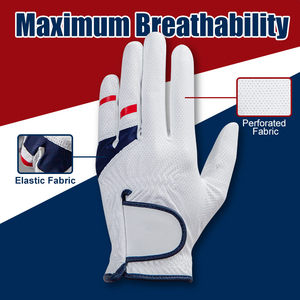Cabretta Sheep Leather Soft Feel Female Golf Gloves Left Hand Unisex Fit with Custom Logo & Color Palm - Product Image 5