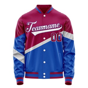 เสื้อแจ็คเก็ตวาร์ซิตี้แบบกำหนดเอง ปักโลโก้ คุณภาพสูง ทำจากผ้าขนสัตว์ แจ็คเก็ตเบสบอล - Product Image 5