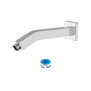 Braccio Doccia Cromato da 6 Pollici con Flangia per Rubinetti Bagno e Doccia - Product Image 1