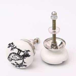 Boutons de tiroir en céramique modernes et élégants en forme d'oiseaux pour armoires, commodes, placards, chambres, salles de bain, salons et cuisines - Product Image 6