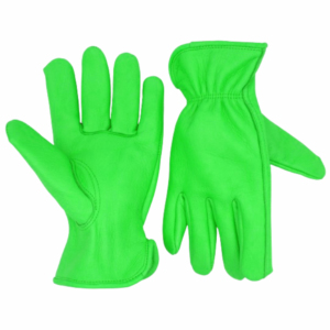 Heavy-Duty <b>Top</b>-Grade Cowhide Grain Leather Driver Gloves Heat <b>Spark</b> Resistant Construction Safety Gloves for Personal Hand Arm - Product Image 3