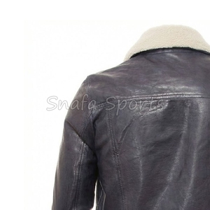 Winter High Street Leather <b>Jacket</b> For <b>Men</b> Slim Casual Windproof Waterproof Thick Leather <b>Jacket</b> For Sale - Product Image 6