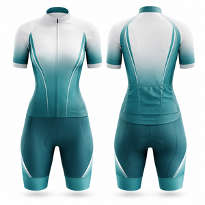 Conjuntos de Ciclismo Ecológicos y Transpirables 100% Poliéster de Alta Calidad, Ropa de Ciclismo de Secado Rápido, Jersey y Culotte - Product Image 5