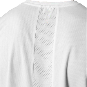 Haut en maille respirante à col rond pour homme, blanc uni, coupe classique, toutes saisons, anti-bactérien, séchage rapide, protection UV - Product Image 1
