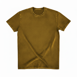 Vintage Washed Regular Fit Solid Black T-Shirt 100% Cotton Men Streetwear Blank Tee Premium Quality Unisex Top OEM Custom - Product Image 1