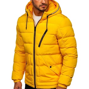 Manteaux réversibles imperméables surdimensionnés pour hommes, chauds, avec capuche, doublure en polaire, fermeture éclair, vêtements d'extérieur d'hiver - Product Image 4