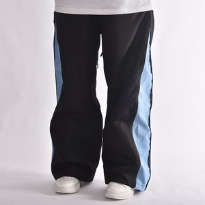 Pantalon de ski unisexe noir et bleu, imperméable, respirant, taille élastique, vêtements de neige pour adultes - Product Image 1