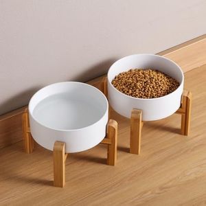 Tazón de cerámica resistente para comida y agua para perros, con base estable antideslizante, apertura amplia, fácil de lavar, adecuado para mascotas pequeñas y grandes. - Product Image 2