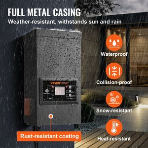 120W Landscape <b>Lighting</b> Transformer Low Voltage <b>Timer</b> Photocell Sensor Waterproof 120V AC 1 - Product Image 6