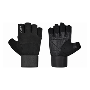 Gants de fitness unisexes AWI à demi-doigts avec support pour le poignet, respirants et antidérapants pour la musculation et l'entraînement en force - Product Image 2