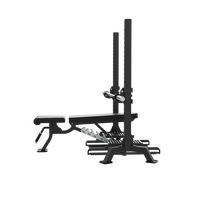 Máquina de remo y press de banca inteligente QLI QMP450, plegable, comercial, de seguridad, para gimnasio y fitness, con placas de peso ajustables y duraderas.