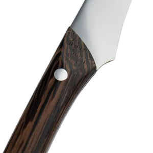 Juego de 4 cuchillos para carne de acero inoxidable con hojas afiladas y mangos de madera, en caja de regalo, para carne de res, mesa de comedor y cenas. - Product Image 2