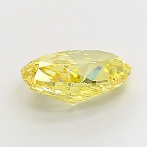 Diamant Jaune Vif Fantaisie 5,53 Carats Coupe Ovale Modifiée Polissage Excellent Clarté VVS2 Certifié CVD Cultivé en Laboratoire Pierre Précieuse Non Montée - Product Image 4