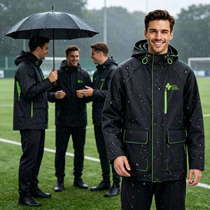 Ensemble imperméable veste et pantalon anti-pluie forte pour la randonnée, la pêche, le cyclisme, les sports de plein air, ensemble deux pièces - Product Image 4