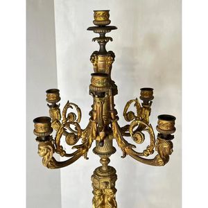 Juego de Portavelas Plateados Vintage, Candelabros de Metal Ornamentados, Centro de Mesa Decorativo Clásico para el Hogar - Product Image 5