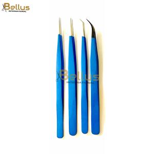 Pinzas Personalizadas para Extensión de Pestañas, Pinzas Rectas y Curvas para Volumen, Juego de Pinzas con Punta de Fibra a 45 Grados - Product Image 3