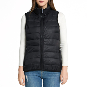 Wholesale Hot Selling Waterproof Windproof Eco-Friendly Women <b>Puffer</b> <b>Jacket</b> Crew Neck Hooded Sleeveless Vest <b>Cheap</b> Price OEM - Product Image 5