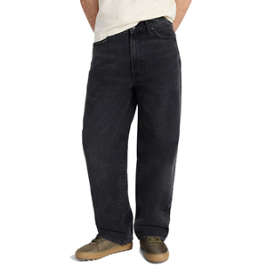 กางเกงยีนส์ทรงหลวมสไตล์วินเทจผ้าฝ้าย 100% ขายส่ง กางเกงสตรีทแวร์ลำลองขากว้างทรงหลวม กางเกงยีนส์สั่งทำพิเศษ กางเกงยีนส์ฟอกสี - Product Image 1