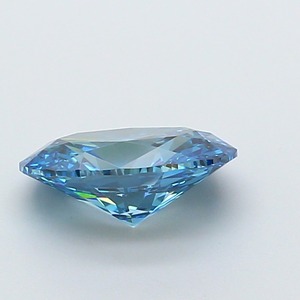 Diamant ovale bleu vif fantaisie de 2,01 carats, cultivé en laboratoire, certifié IGI, qualité VVS2, polissage excellent, pierre synthétique CVD pour la création de bagues de luxe - Product Image 2