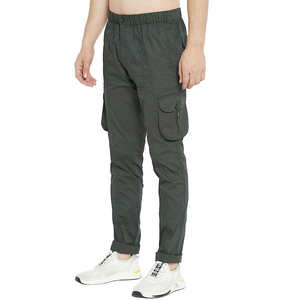 กางเกงคาร์โก้ผ้าแคนวาสลำลองสำหรับผู้ชาย ทรงปกติ ทรงตรง สไตล์สตรีท  สีสันปรับแต่งได้ คุณภาพสูง บริการ OEM ขายส่ง - Product Image 3