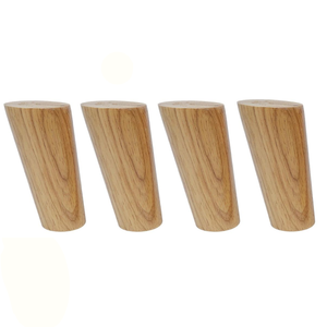 Solid Wood Round Sofa Legs Natural Finish Furniture Legs for Cabinet Dresser Ottoman Upgrade Round Wooden Furniture Legs - Product Image 1